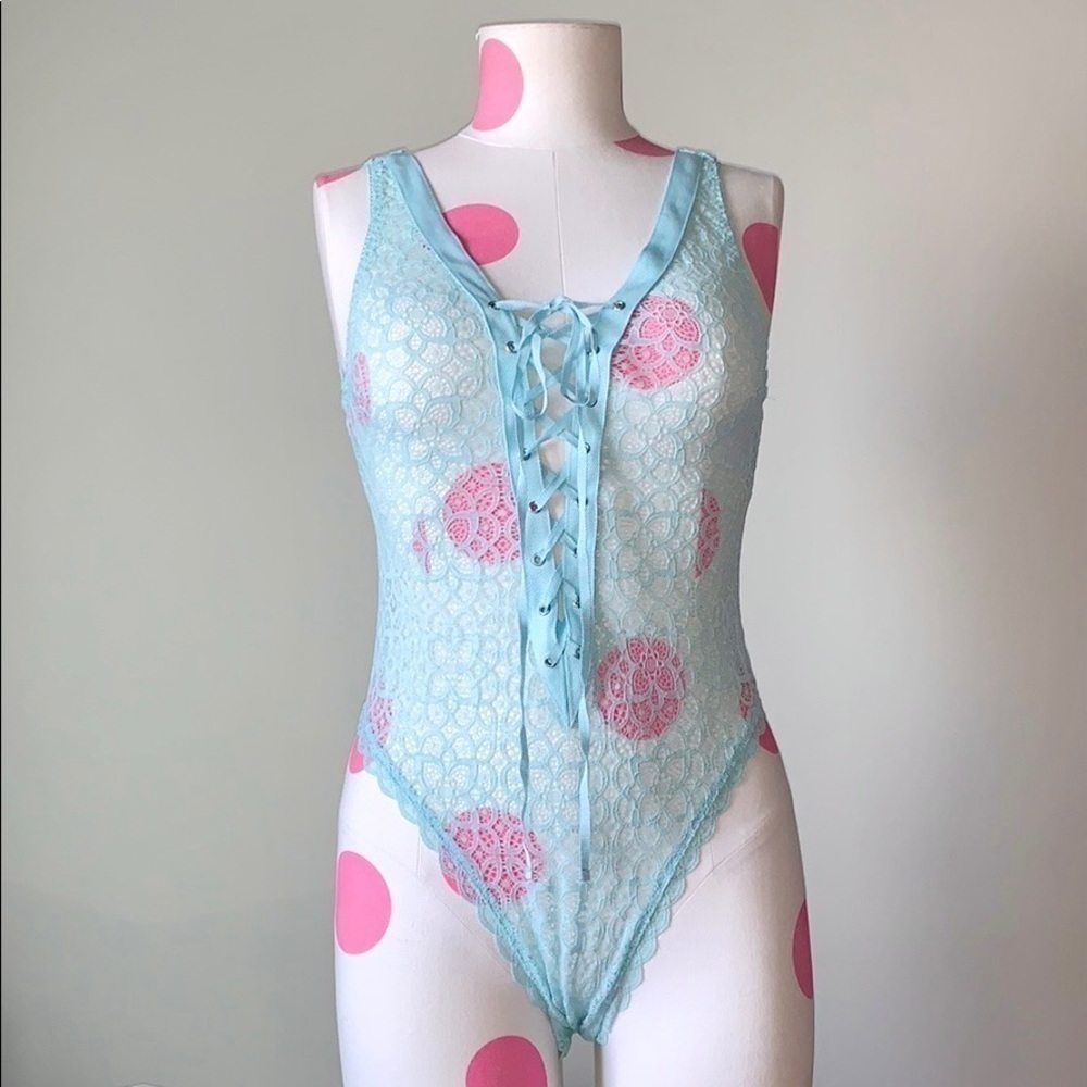 Victoria’s Secret Dream Angels Lace Up Teddy